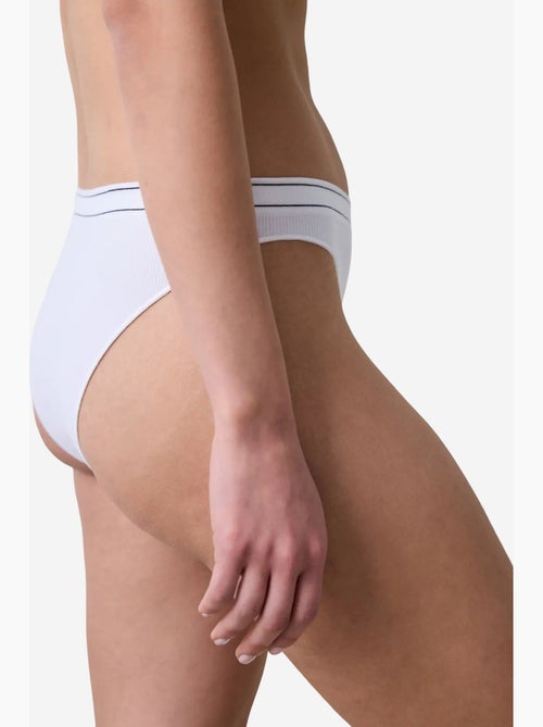 Cueca brasileira sem costuras branco sujo penti - Kiabi