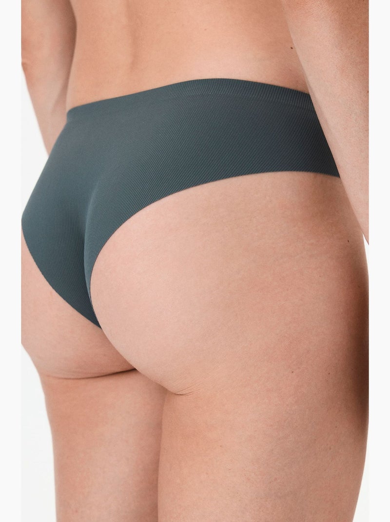 Cueca brasileira sem marcas penti Cinza-preto - Kiabi