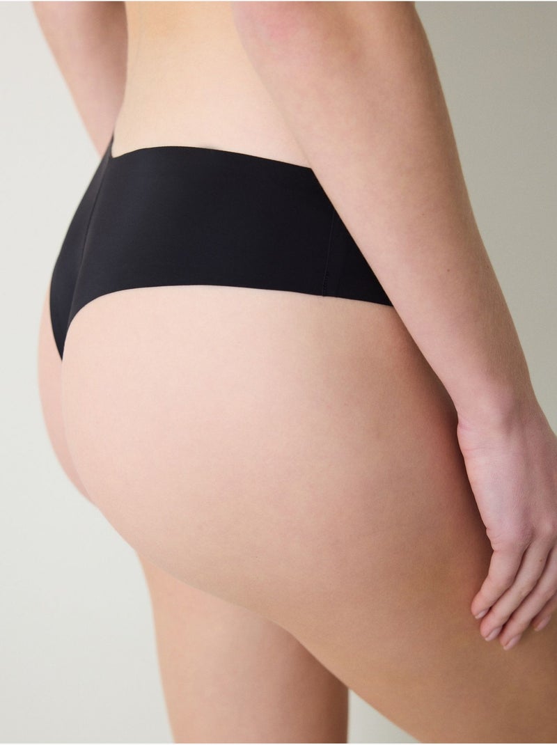 Cueca brasileira senselast invisível penti Preto - Kiabi
