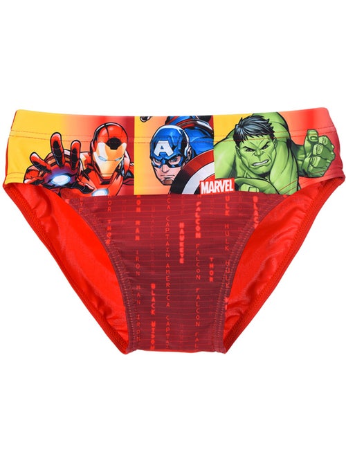 Cueca de banho avengers vermelho menino | licença oficial - Kiabi