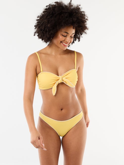 Cueca de banho com costuras contrastantes - Kiabi