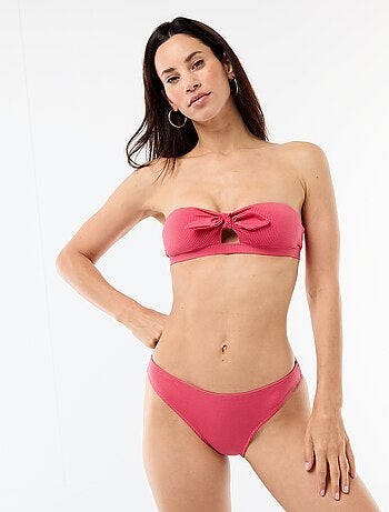 Cueca de banho com estampado vichy