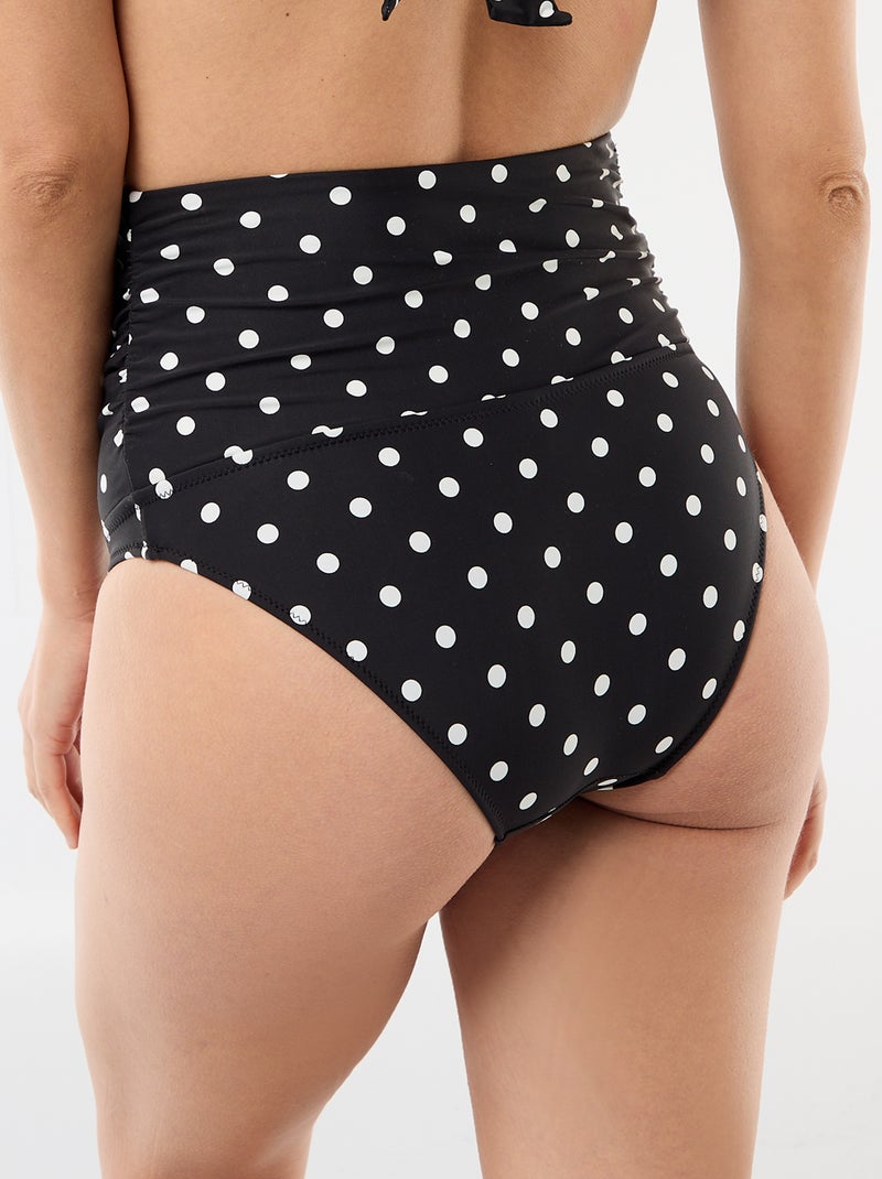 Cueca de banho de cintura subida maternidade Preto - Kiabi