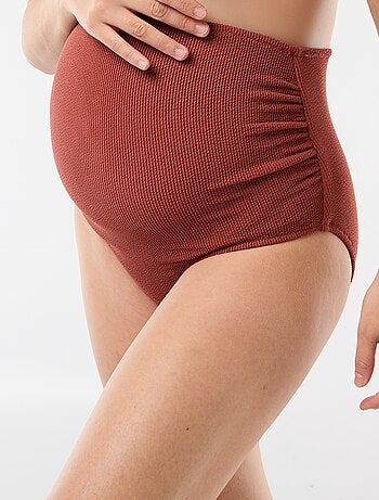 Cueca de banho de maternidade cintura subida