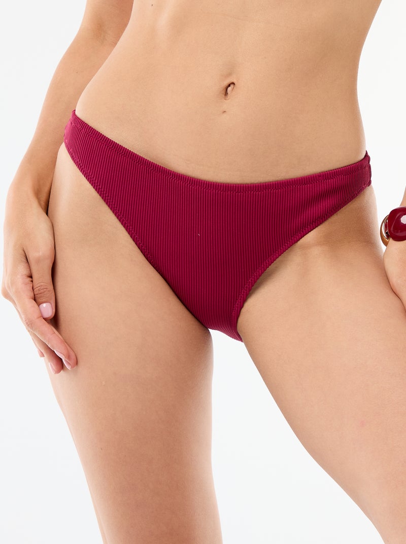 Cueca de banho em malha texturizada Vermelho - Kiabi