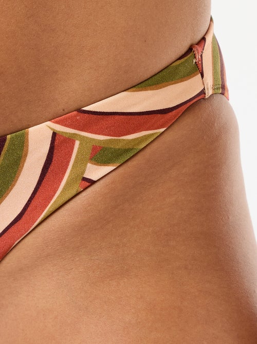 Cueca de banho em microfibra estampada - Kiabi