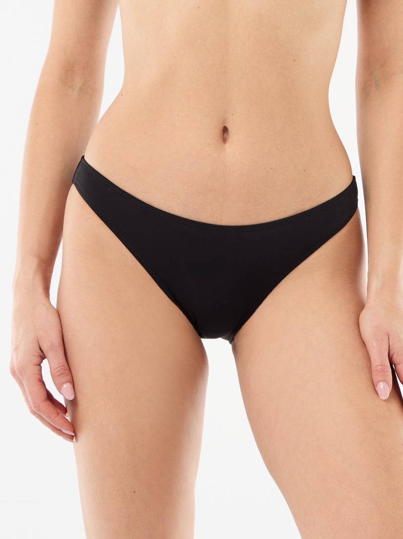 Cueca de banho em microfibra suave Preto - Kiabi