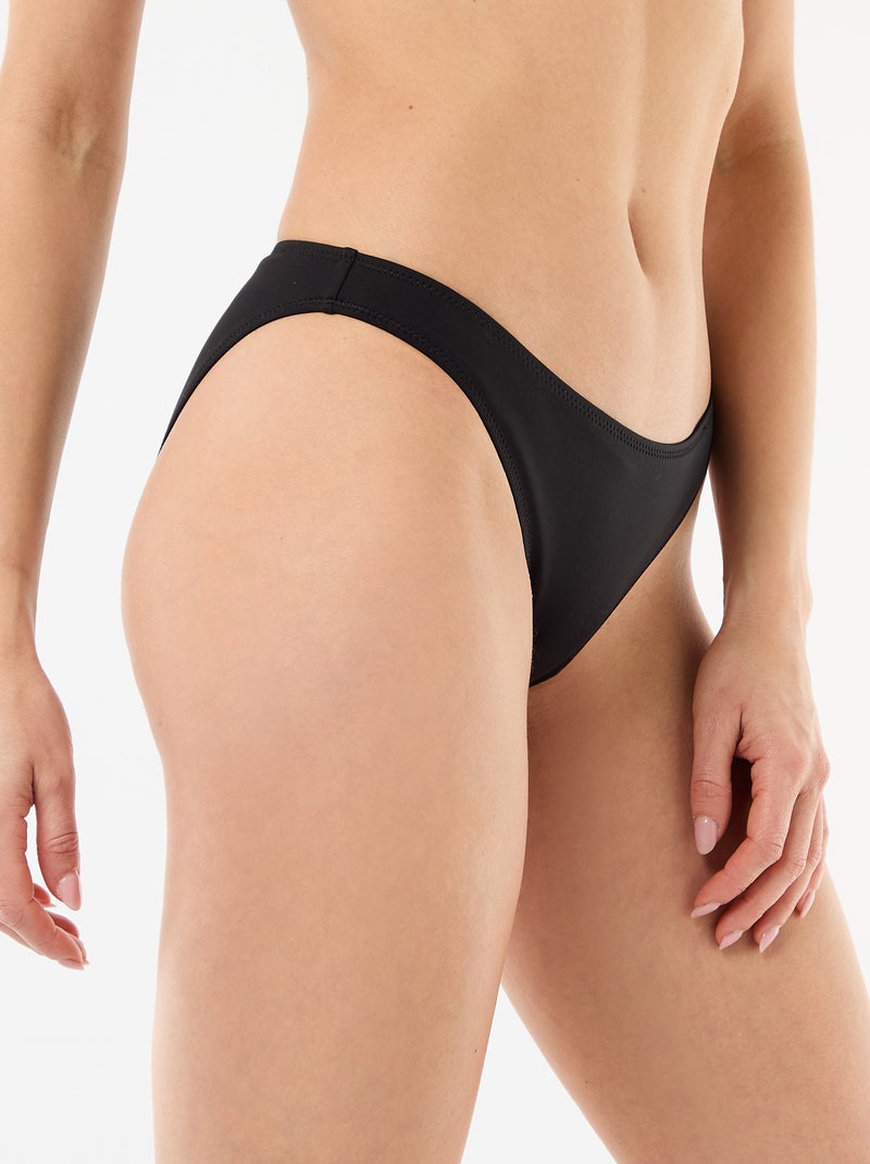 Cueca de banho em microfibra suave Preto - Kiabi