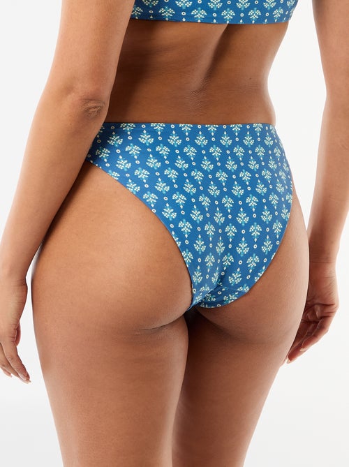 Cueca de banho estampada reversível - Kiabi