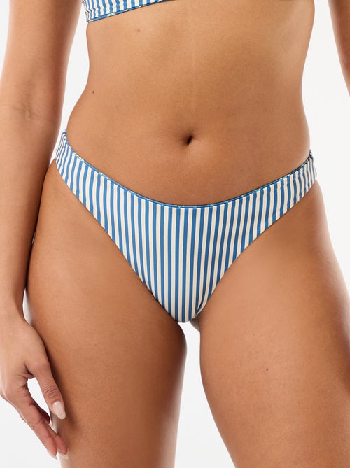 Cueca de banho estampada reversível - Kiabi