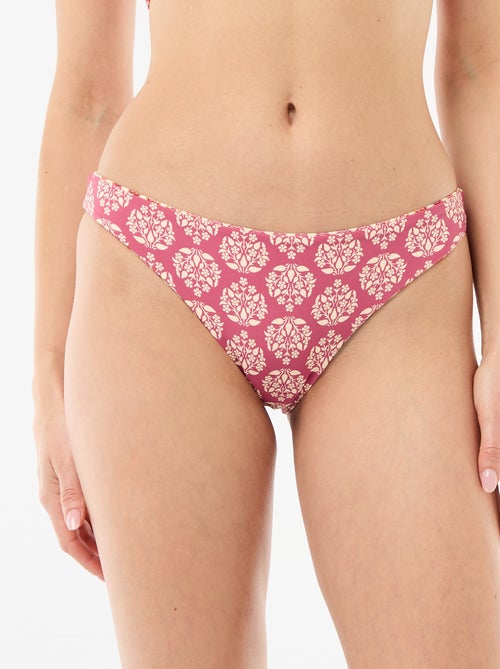 Cueca de banho estampada reversível - Kiabi