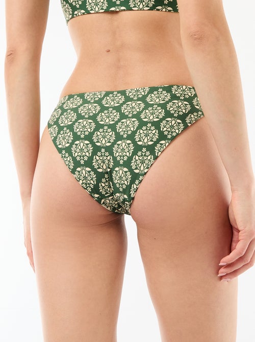 Cueca de banho estampada reversível - Kiabi