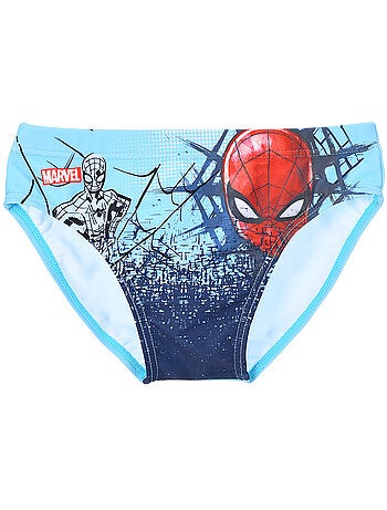 Cueca de banho spider-man turquesa menino | licença oficial