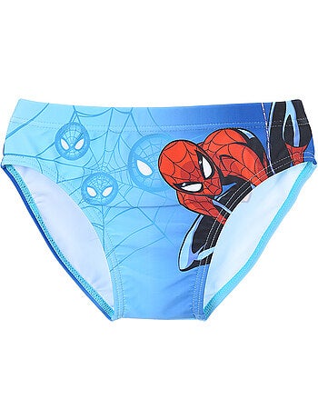Cueca de banho spider-man turquesa menino | licença oficial