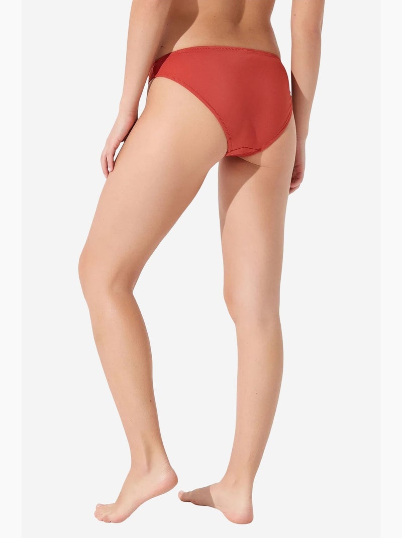Cueca de biquíni basic slip penti Terracota - Kiabi
