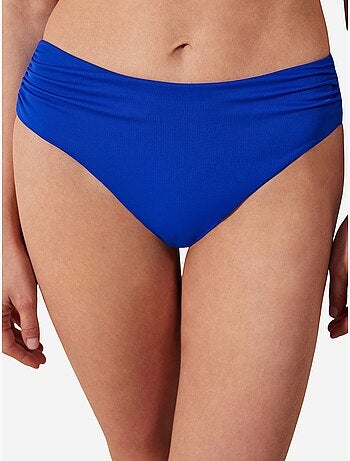 Cueca de biquíni básica de cintura alta com franzido coleção cornetto penti