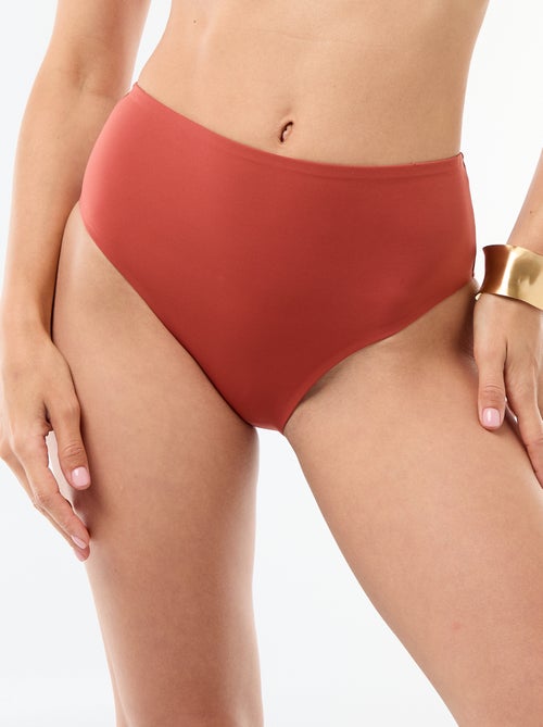 Cueca de biquíni cintura subida em neoprene - Kiabi