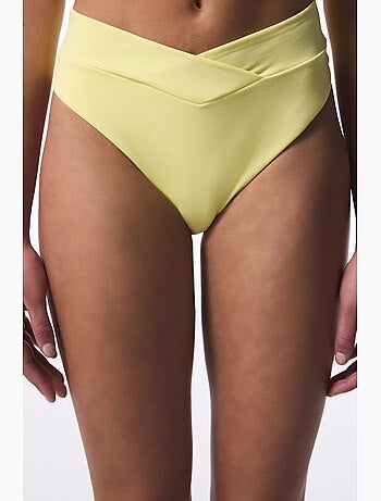Cueca de biquíni com corte em v penti