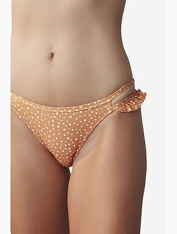 Cueca de biquíni com folho lateral muito suave penti