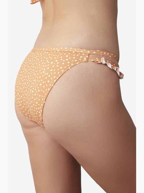 Cueca de biquíni com folho lateral muito suave penti - Kiabi Cueca de biquíni com folho lateral muito suave penti - Kiabi