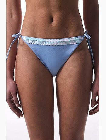 Cueca de biquíni com lantejoulas penti