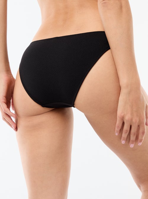 Cueca de biquíni em malha texturizada - Kiabi
