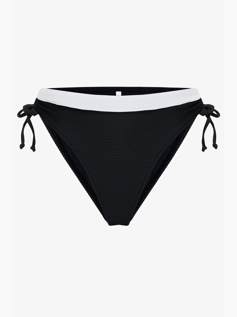 Cueca de biquíni nova mulher penti Preto Branco - Kiabi