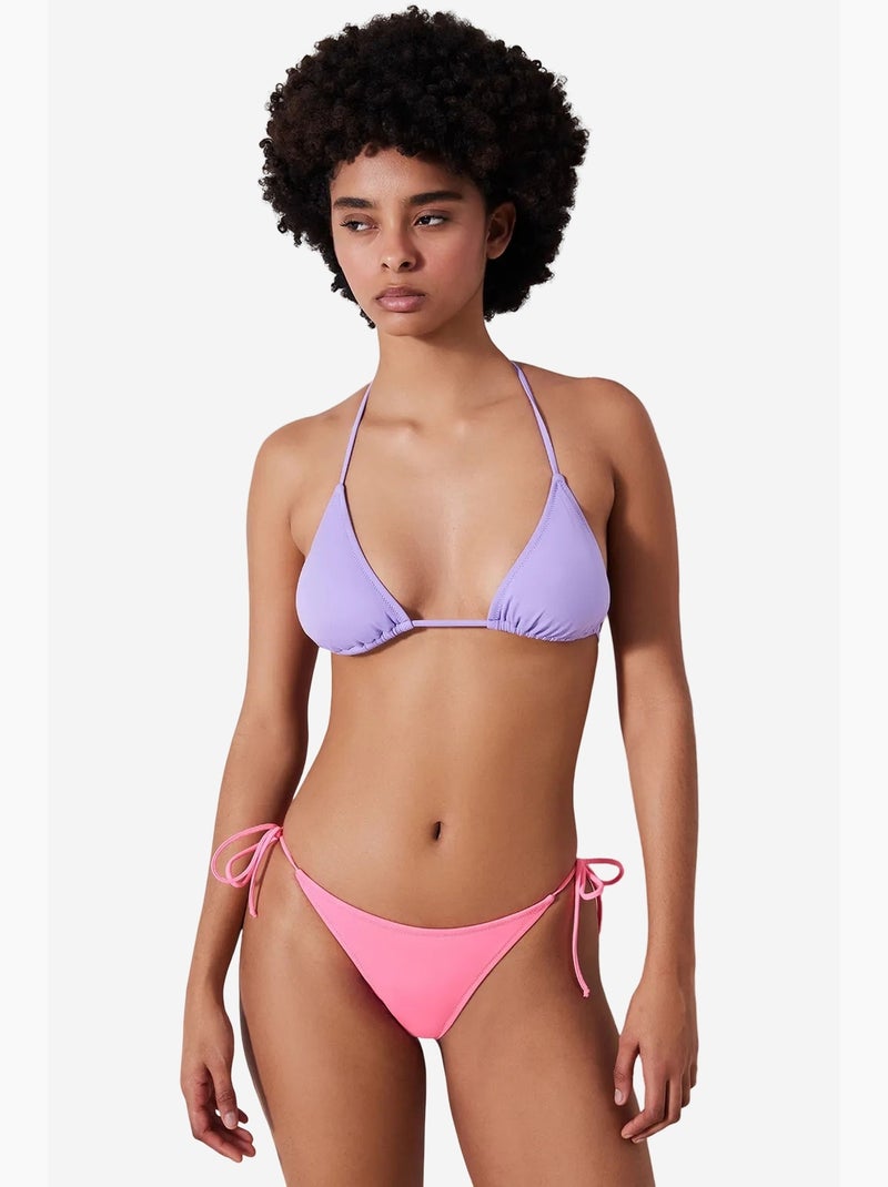 Cueca de biquíni penti Rosa-fluo/Solinotes - Kiabi