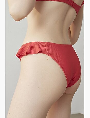 Cueca de biquíni pia frill v penti