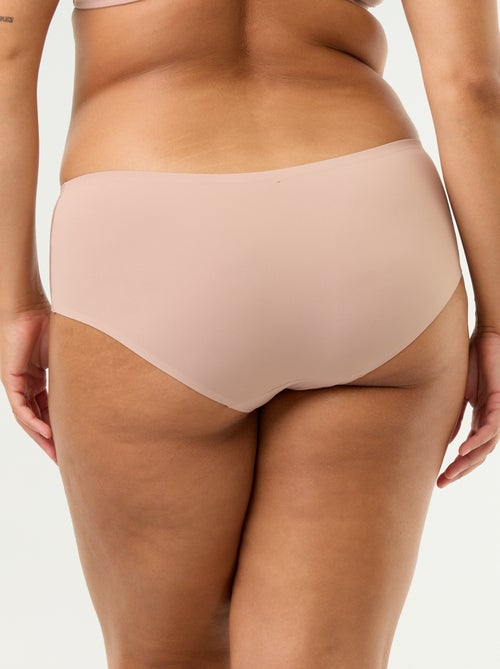 Cueca de cintura alta em microfibra com renda - Kiabi Cueca de cintura alta em microfibra com renda - Kiabi