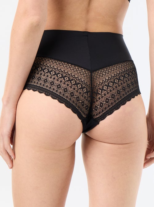 Cueca de cintura alta modeladora - Kiabi