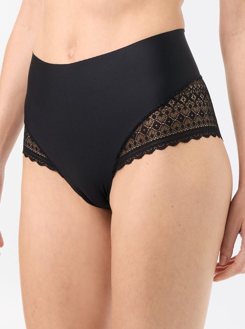 Cueca de cintura alta modeladora - Kiabi