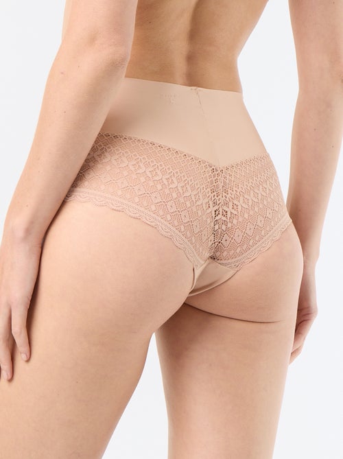 Cueca de cintura alta modeladora - Kiabi