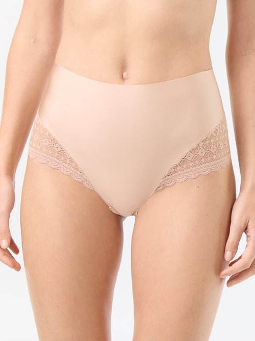 Cueca de cintura alta modeladora - Kiabi