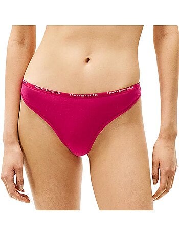 Cueca de Fio Dental Vermelha Tommy Hilfiger para Mulher UW0UW05741