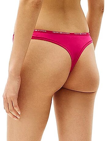 Cueca de Fio Dental Vermelha Tommy Hilfiger para Mulher UW0UW05741