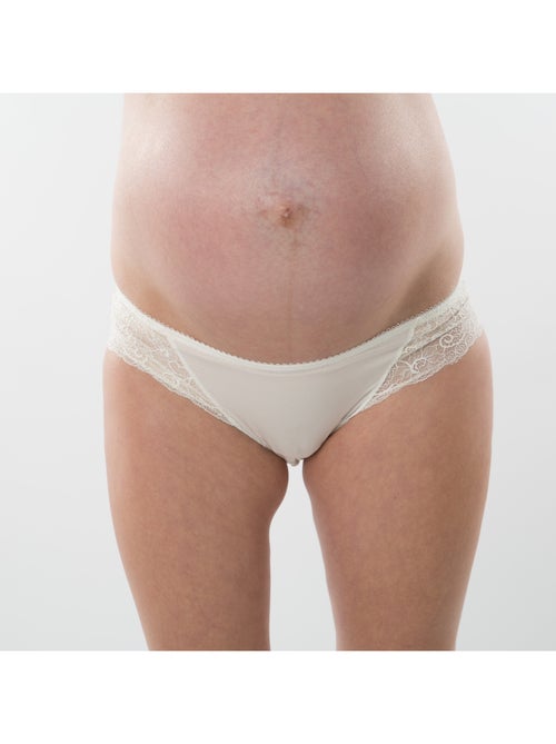 Cueca de maternidade angélique com renda 'bogema' - Kiabi Cueca de maternidade angélique com renda 'bogema' - Kiabi
