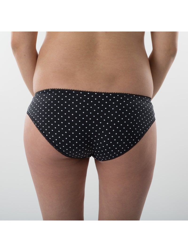 Cueca de maternidade ingrid 'bogema' Preto Branco - Kiabi