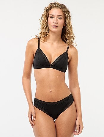 Cueca em microfibra canelada