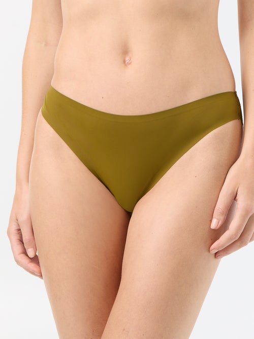 Cueca em microfibra e renda - Kiabi