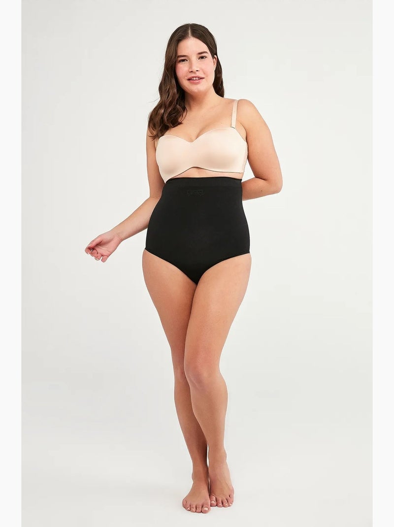 Cueca feminina sem costuras penti Preto - Kiabi