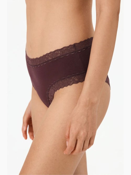 Cueca hipster confortável de algodão penti - Kiabi