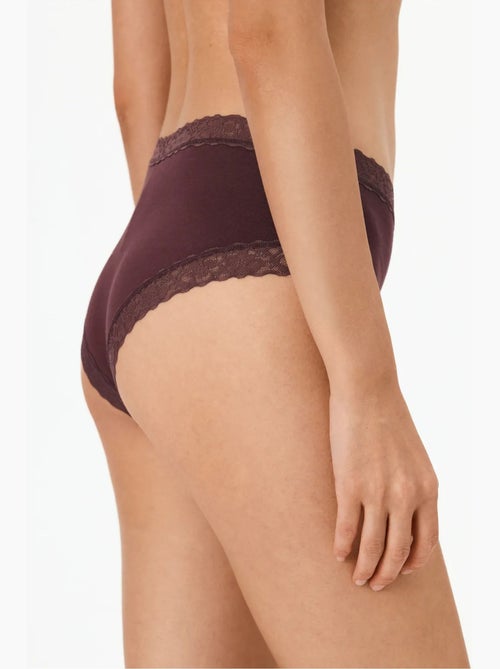 Cueca hipster confortável de algodão penti - Kiabi