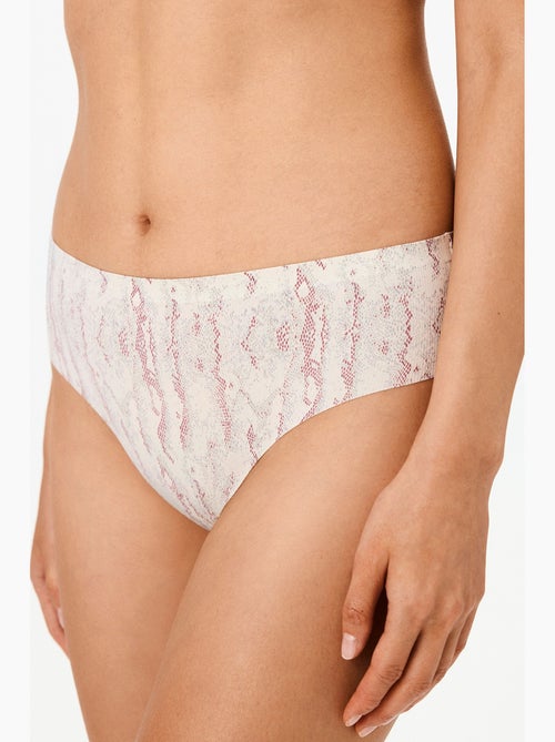Cueca hipster de ajuste invisível com estampa de cobra penti - Kiabi Cueca hipster de ajuste invisível com estampa de cobra penti - Kiabi