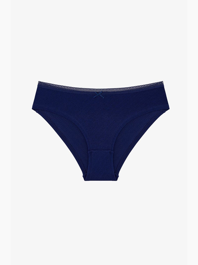 Cueca hipster elegance pointel penti Azul Vermelho Cinza - Kiabi