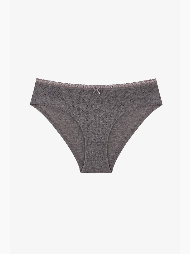 Cueca hipster elegance pointel penti Azul Vermelho Cinza - Kiabi