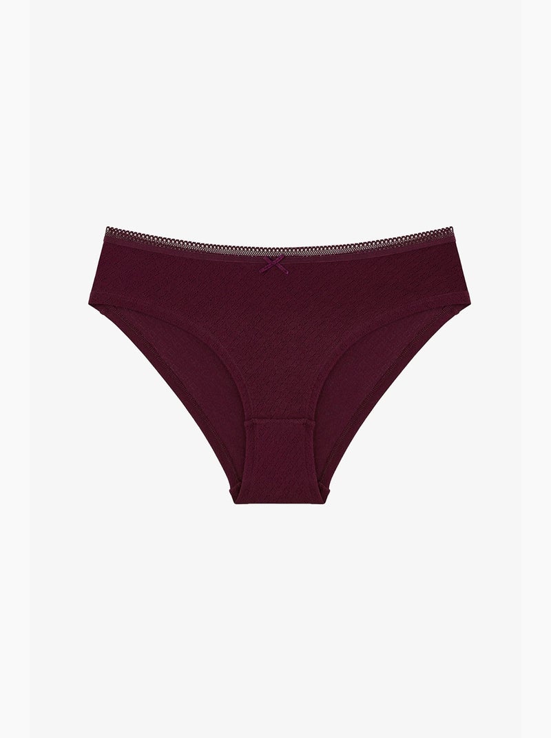 Cueca hipster elegance pointel penti Azul Vermelho Cinza - Kiabi