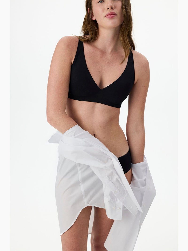 Cueca hipster hours invisível penti Preto - Kiabi