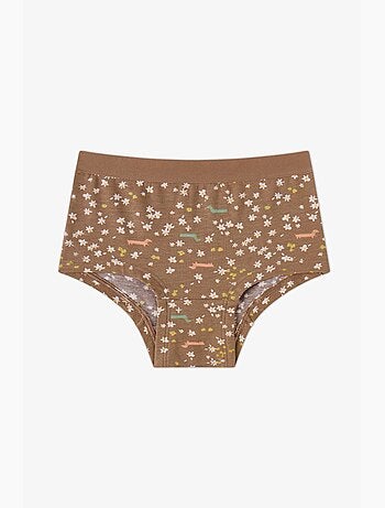 Cueca hipster infantil glow com estampado de cão penti