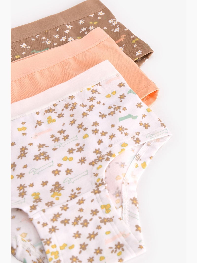 Cueca hipster infantil glow com estampado de cão penti Castanho - Kiabi